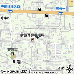 長野県長野市高田川端352-1周辺の地図