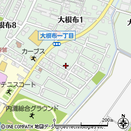 石川県河北郡内灘町大根布1丁目306周辺の地図