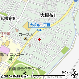 石川県河北郡内灘町大根布1丁目303周辺の地図