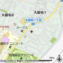 石川県河北郡内灘町大根布1丁目302周辺の地図