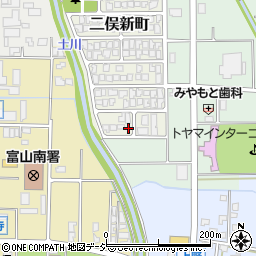 富山県富山市二俣新町198周辺の地図