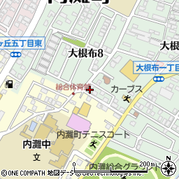 石川県河北郡内灘町大根布1丁目11周辺の地図