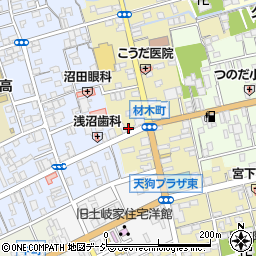 綿貫豆腐店周辺の地図
