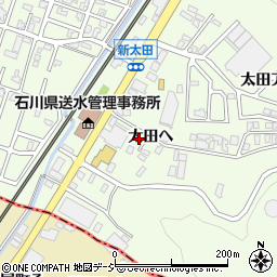 石川県津幡町（河北郡）太田（へ）周辺の地図