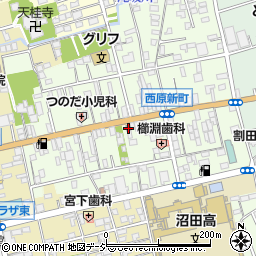 沼田原新町郵便局 ＡＴＭ周辺の地図
