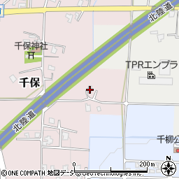富山県砺波市千保81周辺の地図
