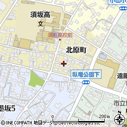 長野県須坂市小山北原町周辺の地図
