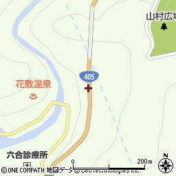 国道４０５号線周辺の地図