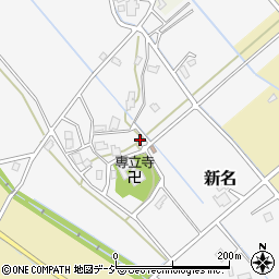 富山県富山市新名周辺の地図