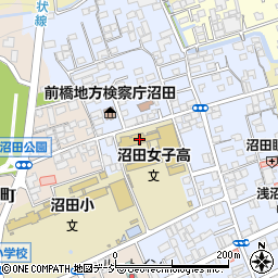 群馬県立沼田女子高等学校周辺の地図