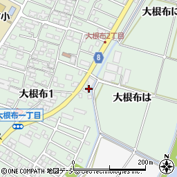 石川県河北郡内灘町大根布1丁目377周辺の地図