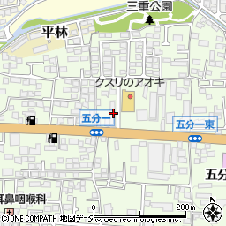 長野県長野市高田444-1周辺の地図