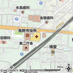 長野市芸術館　リサイタルホール周辺の地図