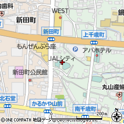 ホテルJALシティ長野周辺の地図