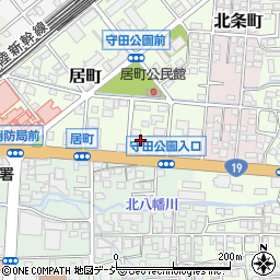 株式会社武重商会　長野居町給油所周辺の地図