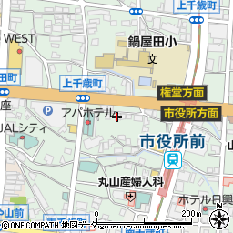 長野市上千歳　公民館周辺の地図