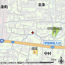 長野県長野市高田208周辺の地図