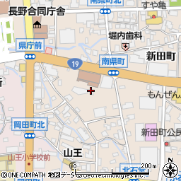 日本赤十字社　長野県支部周辺の地図