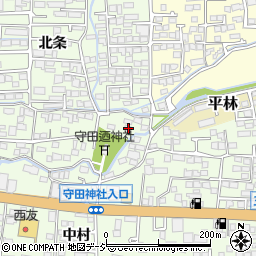長野県長野市高田166周辺の地図