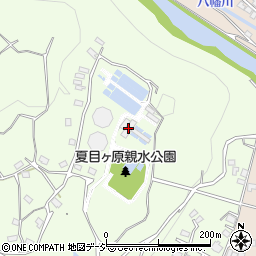 夏目ケ原浄水場周辺の地図