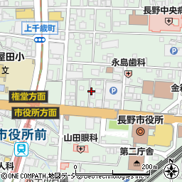 長野県長野市鶴賀緑町周辺の地図