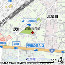 長野市放課後子どもプラン施設長野中央児童館周辺の地図