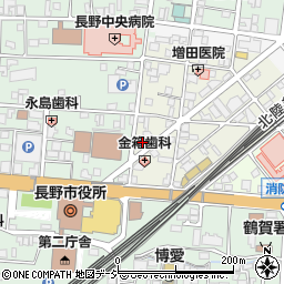 長野県長野市早苗町2周辺の地図