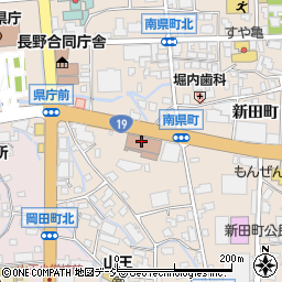 長野中央郵便局貯金サービス周辺の地図