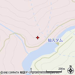 仙人ダム周辺の地図