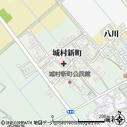 富山県富山市城村新町周辺の地図