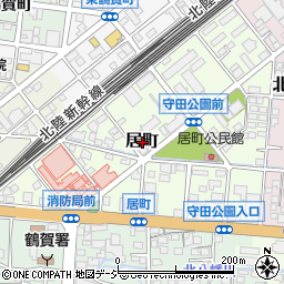 長野県長野市居町周辺の地図
