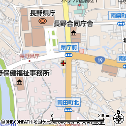 デニーズ長野県庁前店周辺の地図