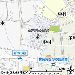 富山県砺波市新栄町周辺の地図