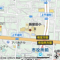 長野市立鍋屋田小学校周辺の地図