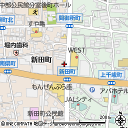 ＮＰＣ２４Ｈ長野新田町第２パーキング周辺の地図