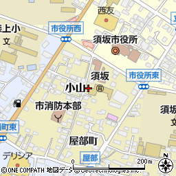 長野県須坂市小山周辺の地図