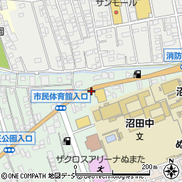 (223)コナカ沼田店駐車場周辺の地図
