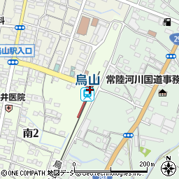 烏山駅周辺の地図
