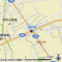 徳次郎周辺の地図