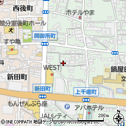 長野県長野市鶴賀問御所町周辺の地図