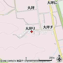 石川県津幡町（河北郡）大坪（リ）周辺の地図
