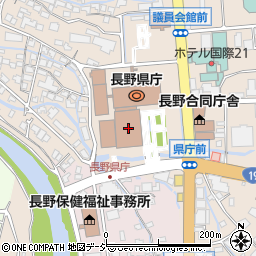 長野県議会棟周辺の地図