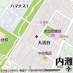 石川県河北郡内灘町大清台197周辺の地図