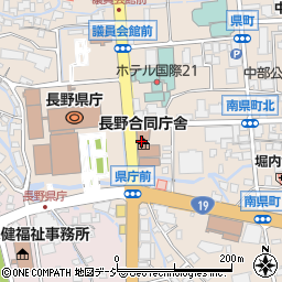長野建設事務所　整備課周辺の地図