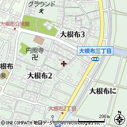 石川県河北郡内灘町大根布3丁目142周辺の地図