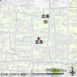長野県長野市高田北条周辺の地図