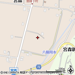 富山県砺波市宮森周辺の地図