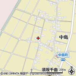 長野県須坂市中島周辺の地図