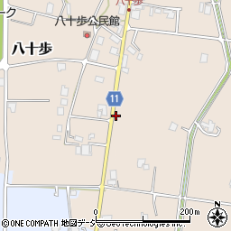 富山県砺波市八十歩12周辺の地図