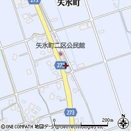富山県小矢部市矢水町164周辺の地図
